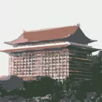 Grand Hotel Taipei de desen vector